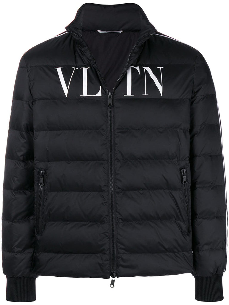 padded logo jacket