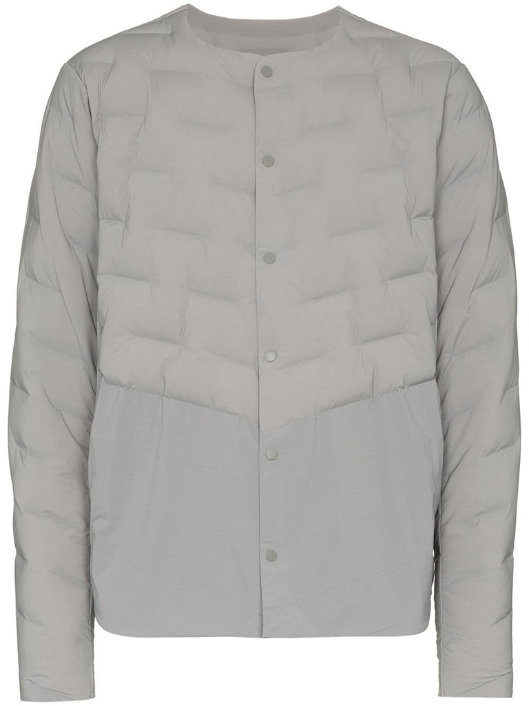 Brick effect' padded jacket