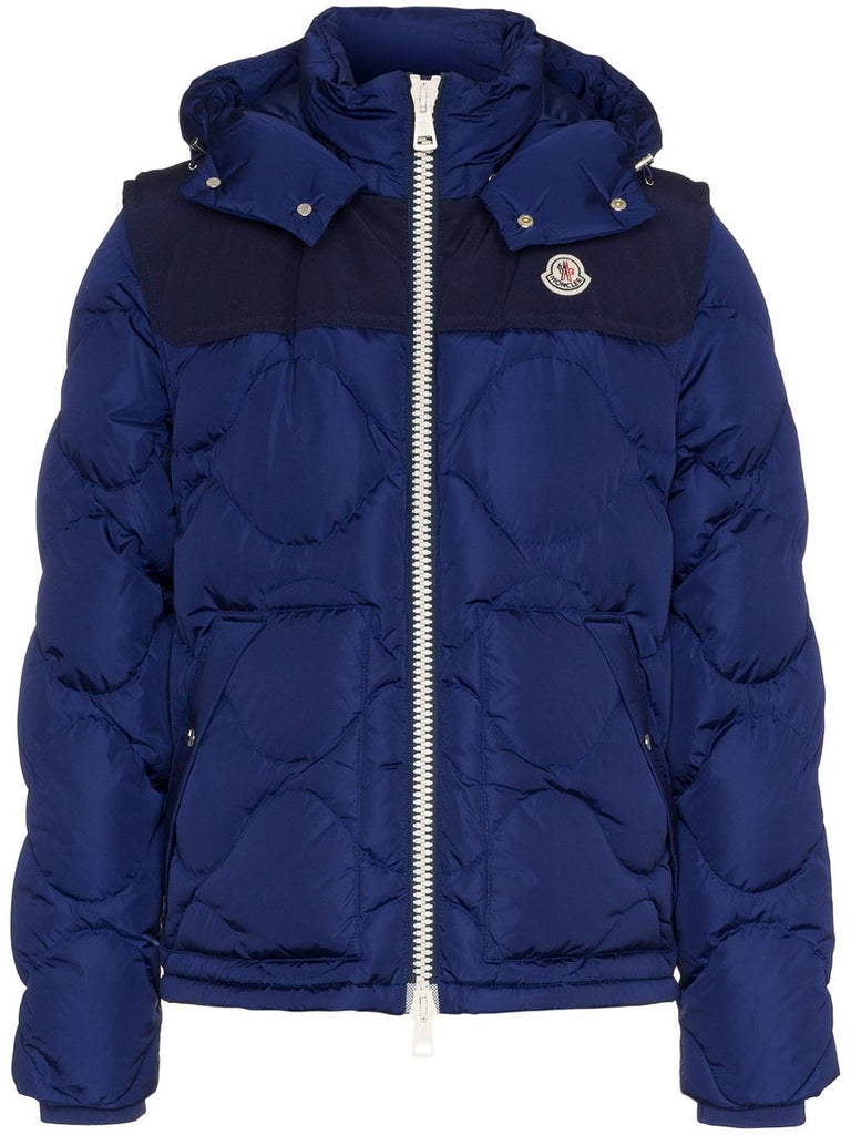 Arles hooded quilted feather down jacket