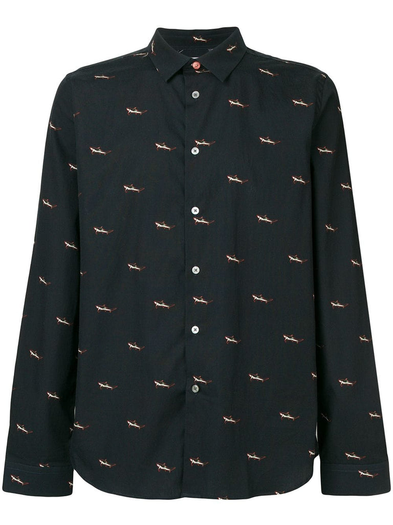 shark print shirt