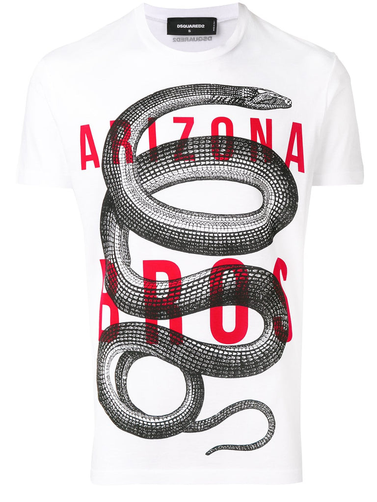 snake print T-shirt