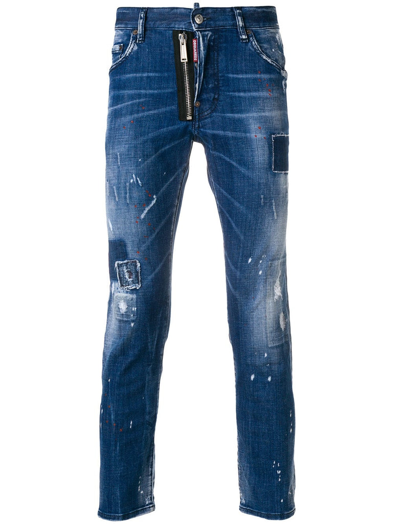 Skater distressed jeans