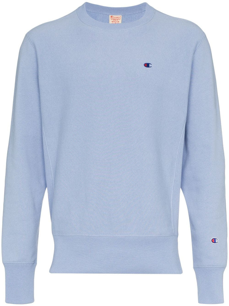 light blue reverse weave sweatshirt