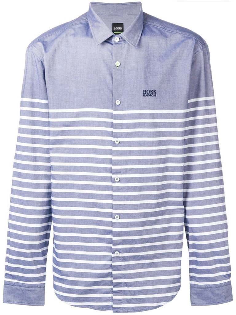 striped long sleeved shirt