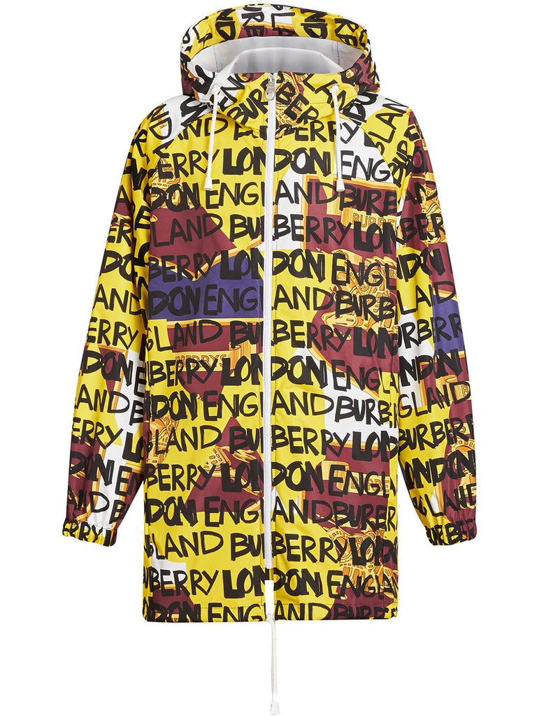 Graffiti Archive Scarf Print Hooded Jacket