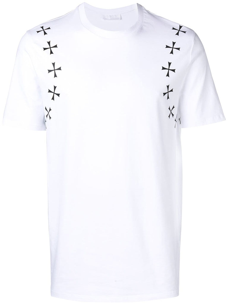 Maltese cross printed T-shirt