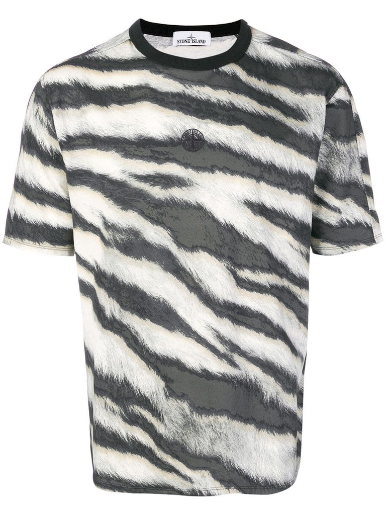 zebra printed T-shirt