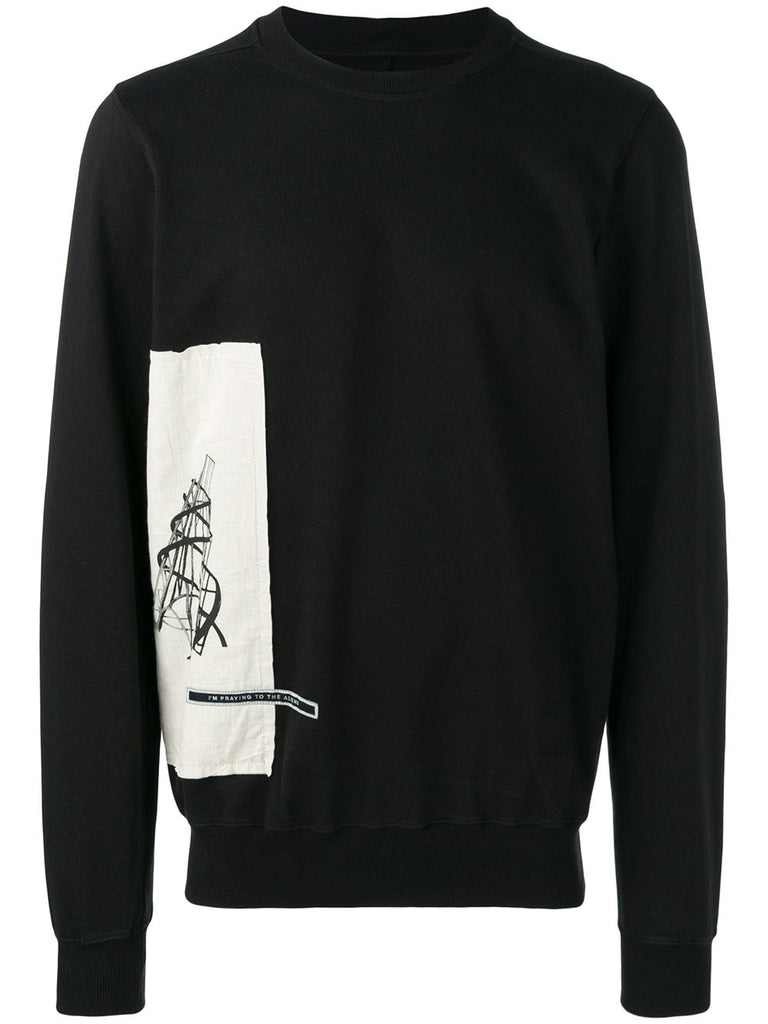 side printed sweatshirt