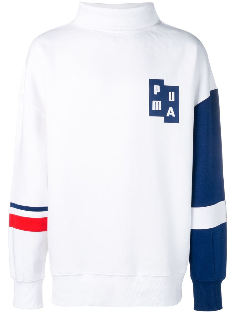 panelled sweatshirt