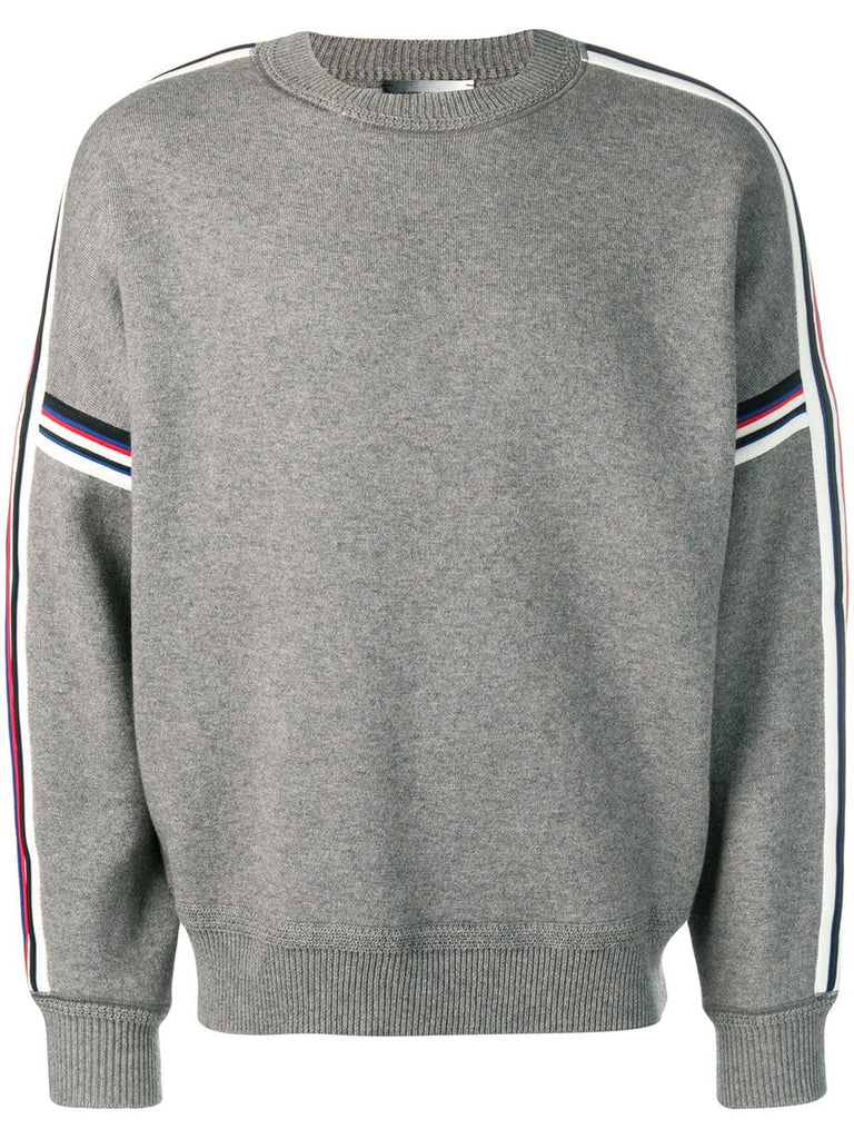 stripe trim sweatshirt