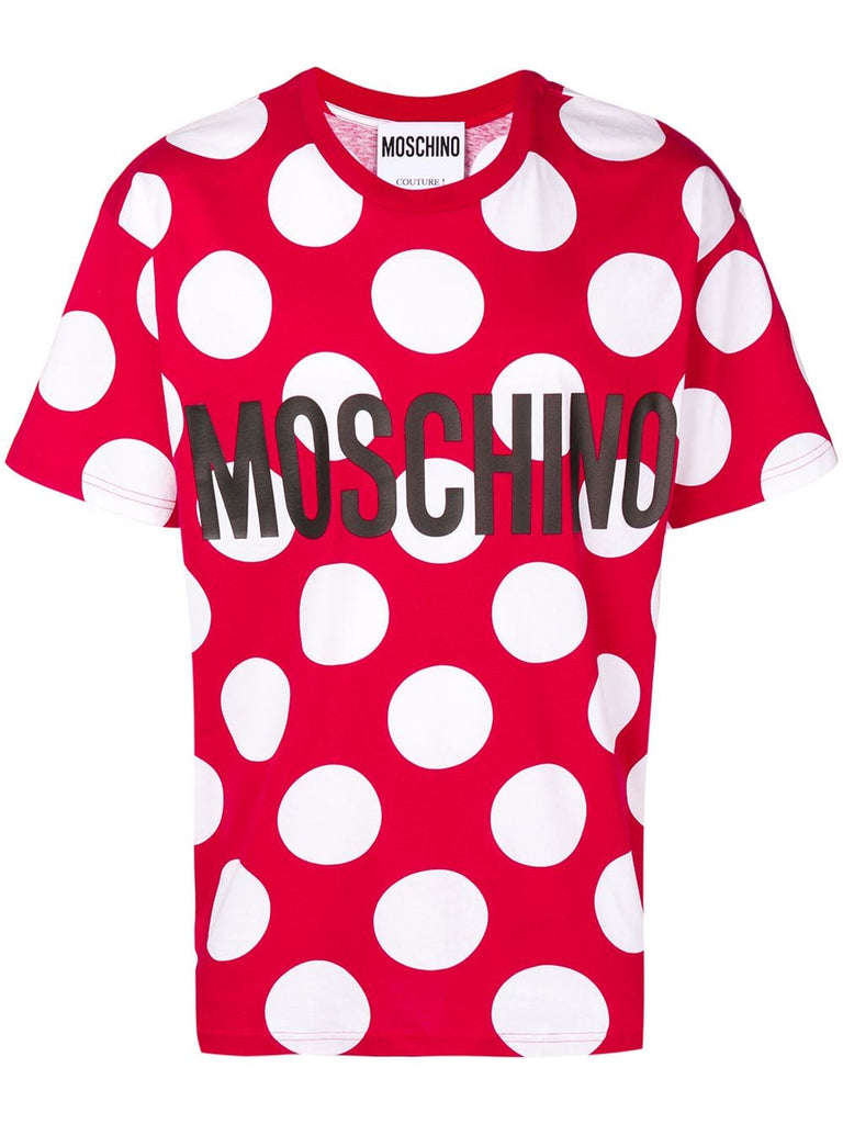 polka dot logo T-shirt