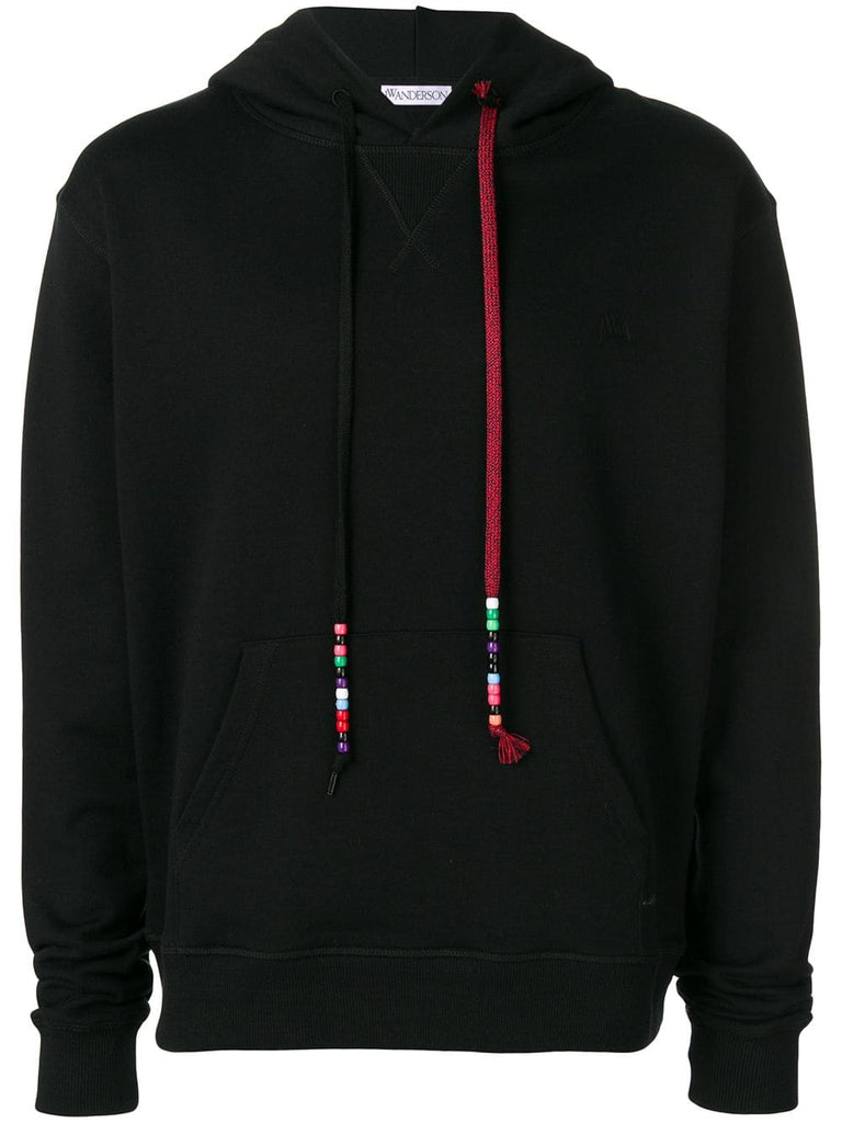 bead-embellished hoodie