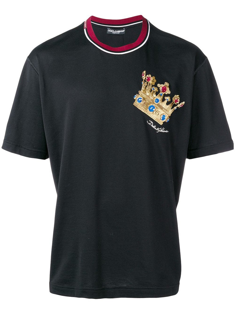 embroidered crown T-shirt