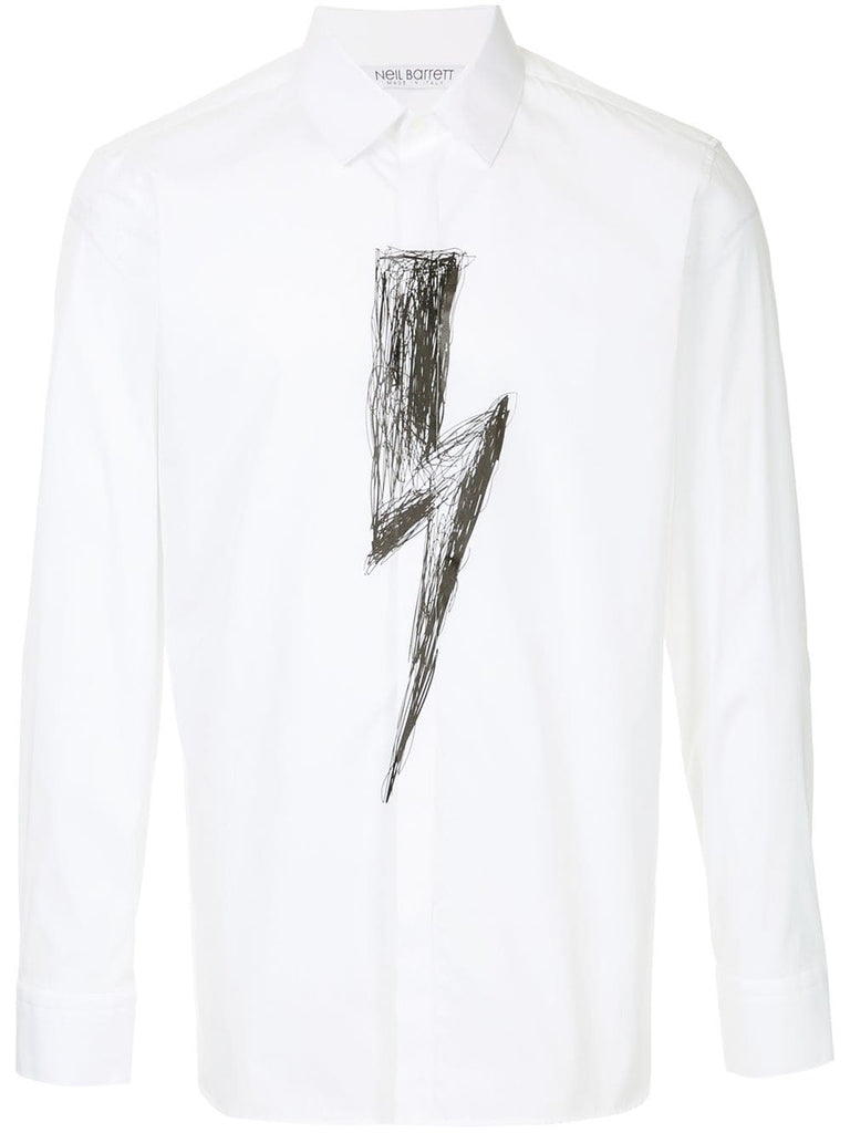 lightning bolt print shirt