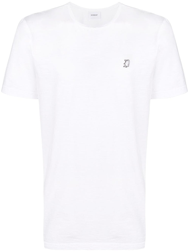 embroidered letter T-shirt