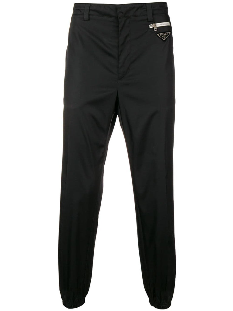 gabardine tailored joggers