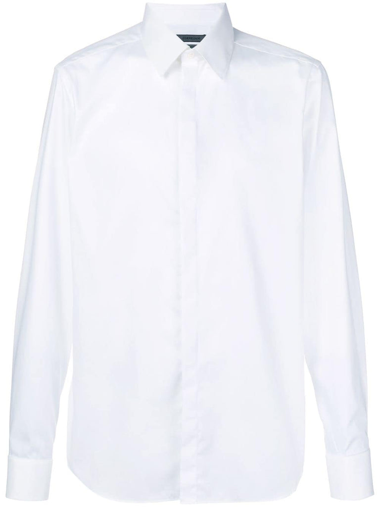 concealed button placket shirt