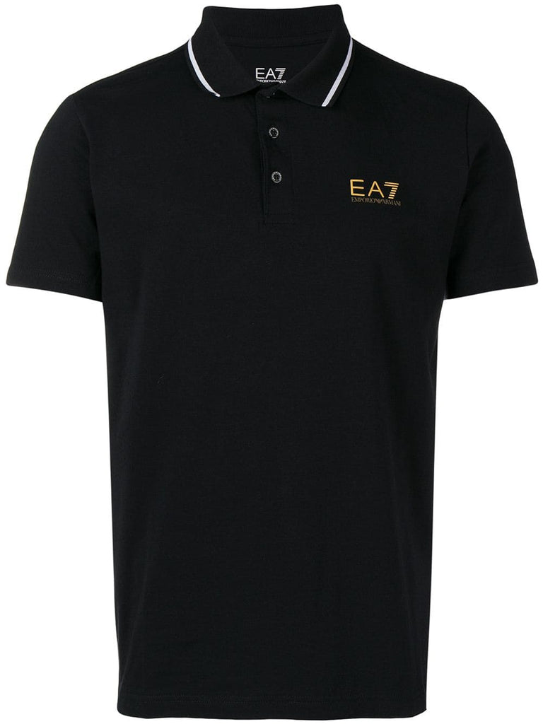 logo print polo shirt