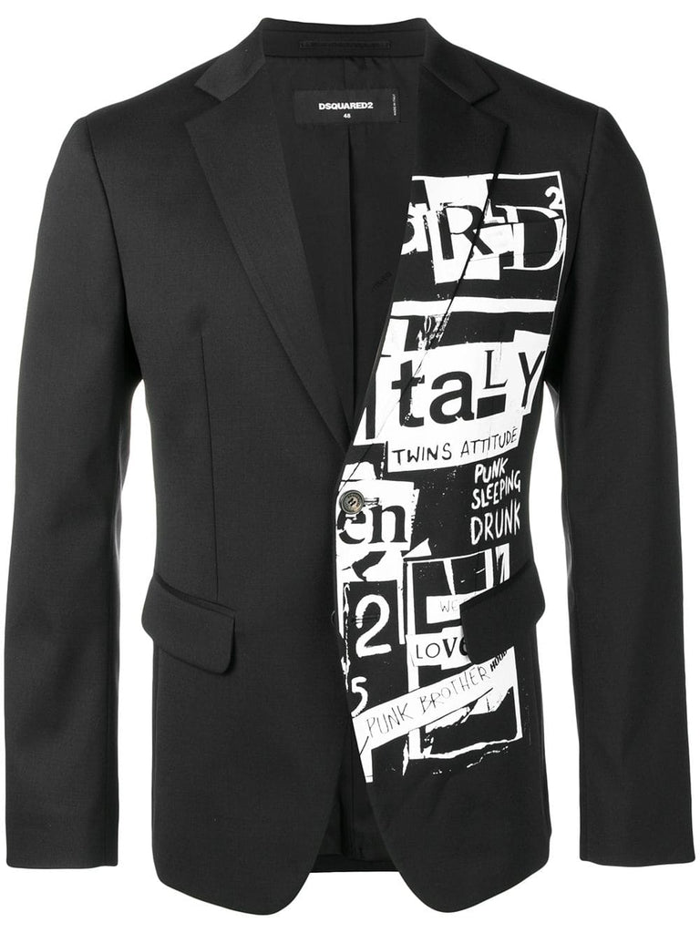 Manchester printed blazer