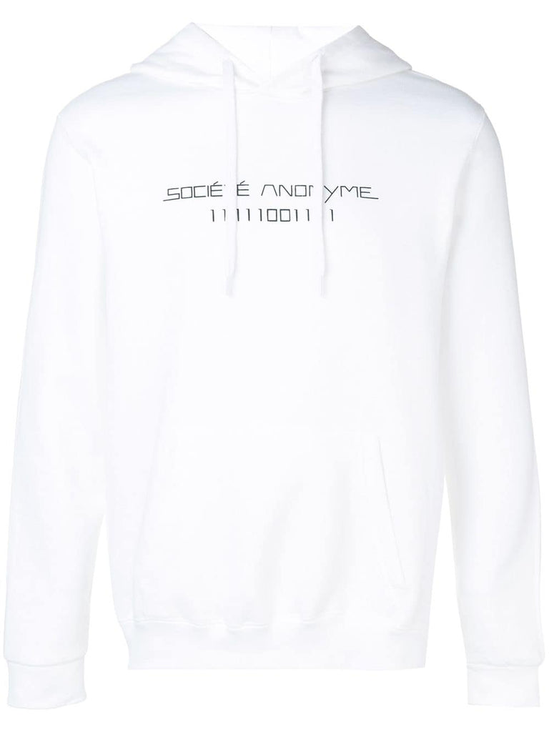 logo printed hoodie