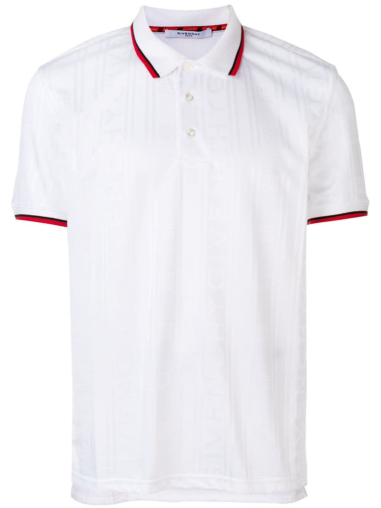 all-over logo polo shirt