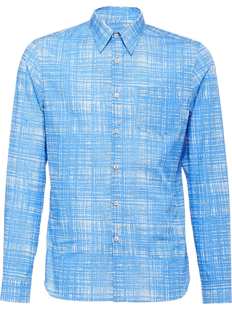 printed poplin shirt