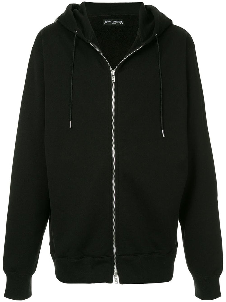 logo zip hoodie