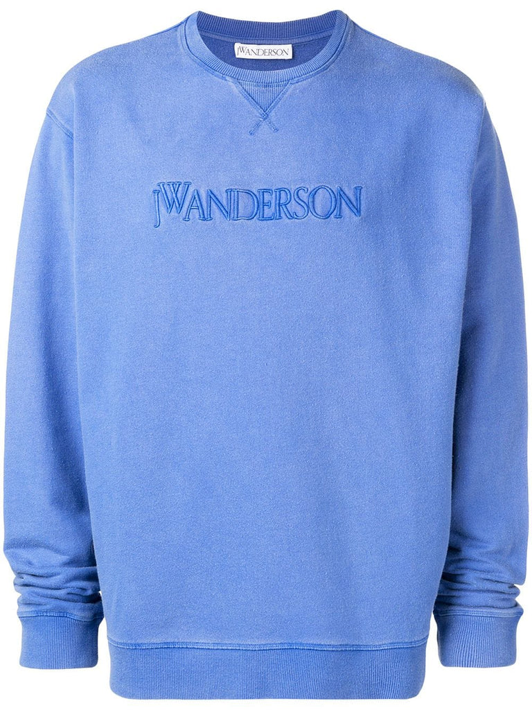 logo embroidered sweatshirt