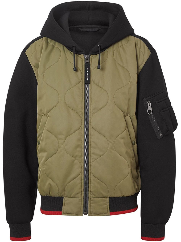 quilted hooded jacket