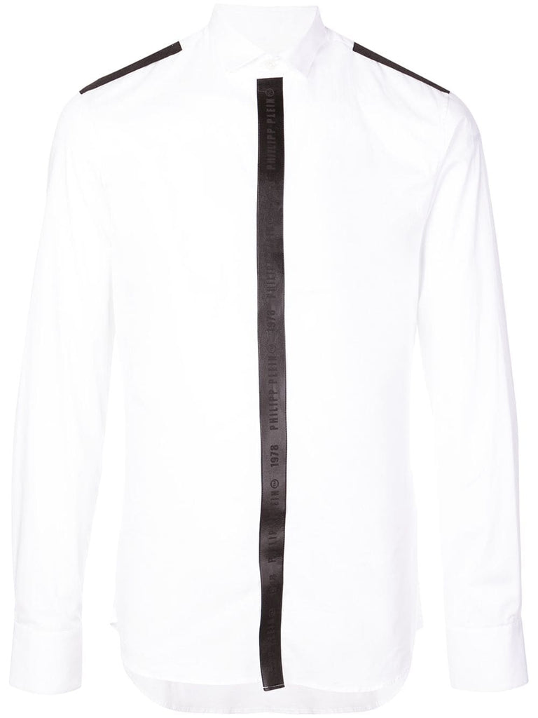 contrast placket shirt