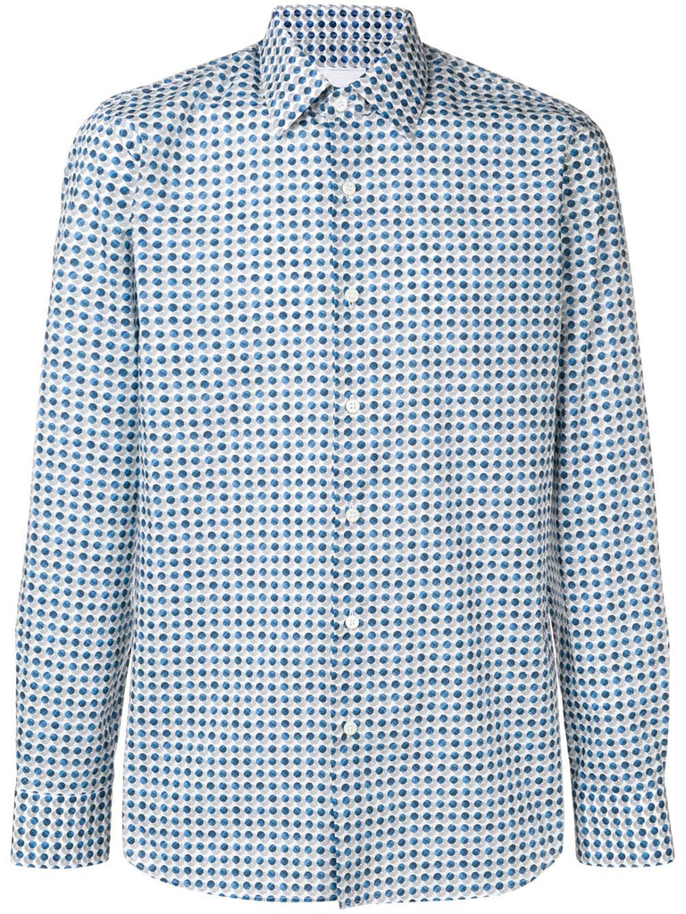 dot patterned shirt