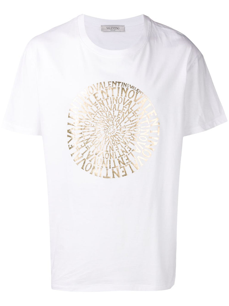 metallic print T-shirt