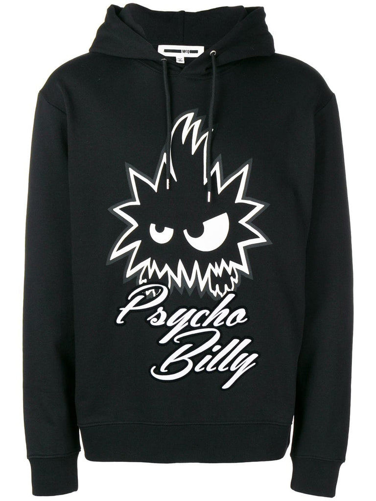 Psycho Billy print hoodie