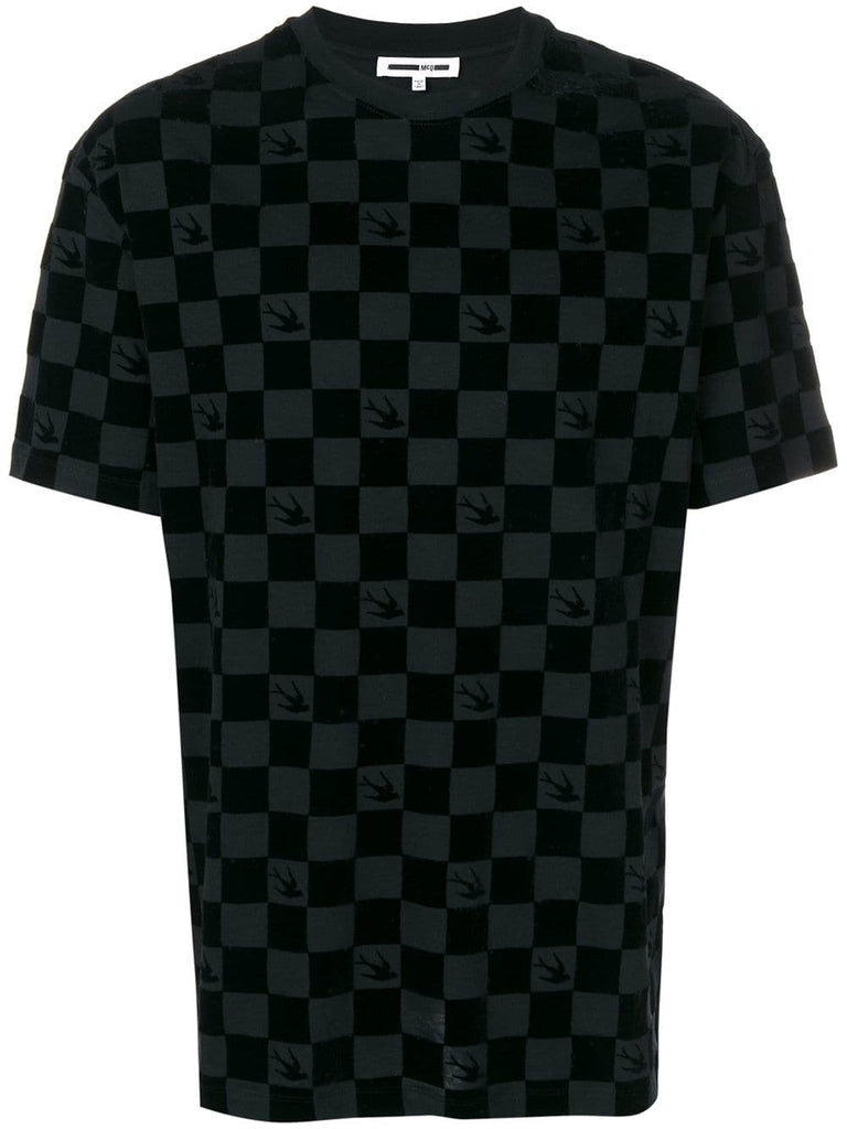 Swallow checkered T-shirt