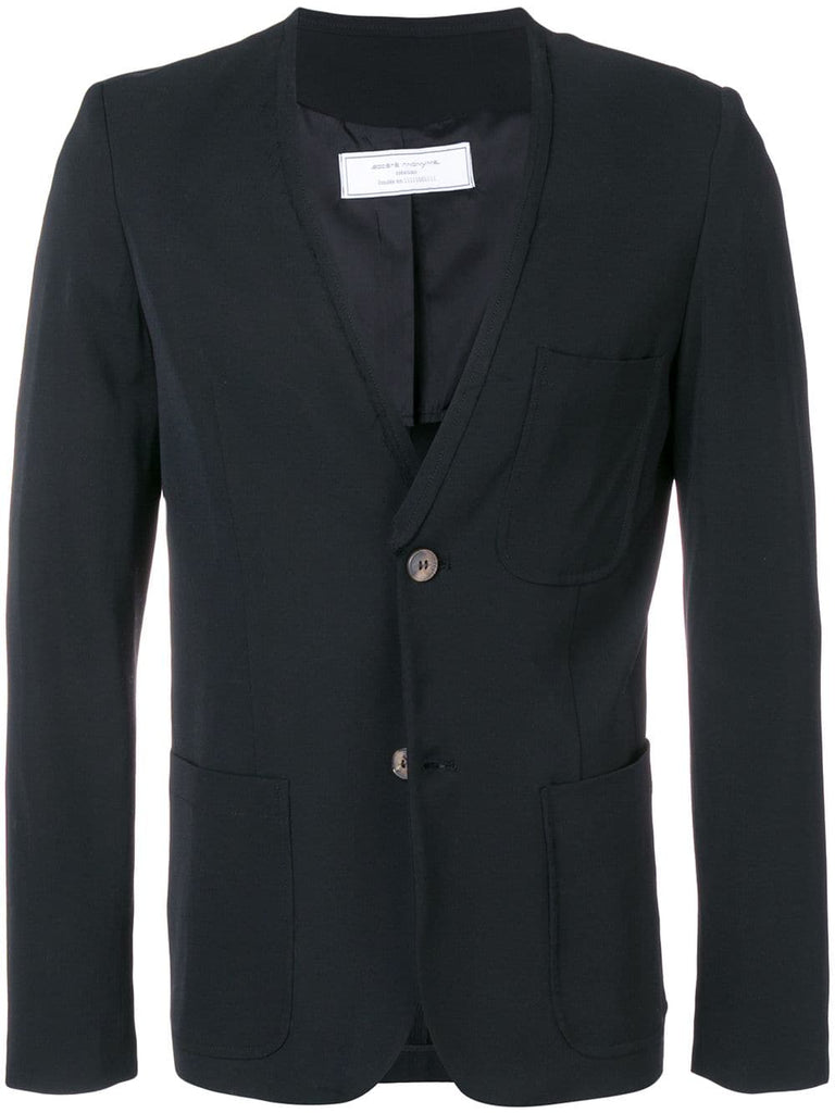 Yale collarless blazer