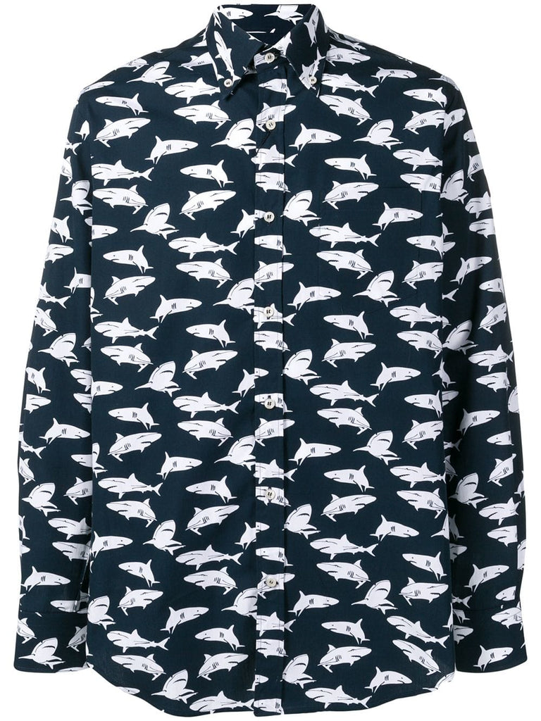 shark print shirt