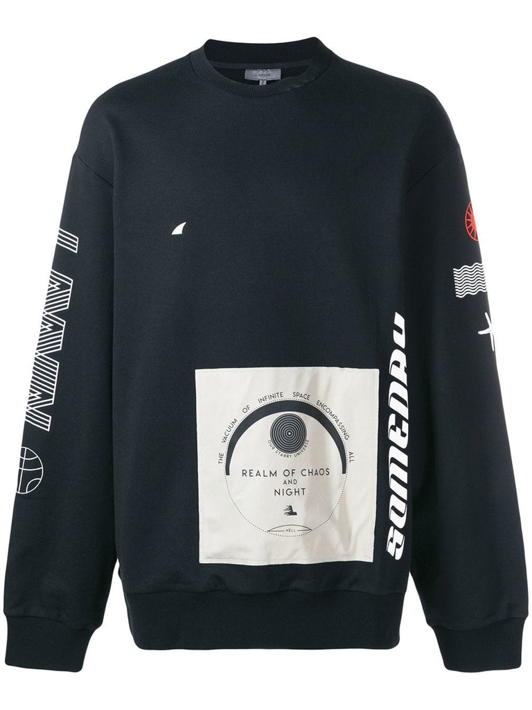 multi logo-print sweatshirt