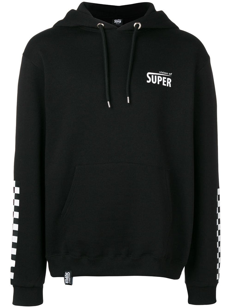 logo print hoodie