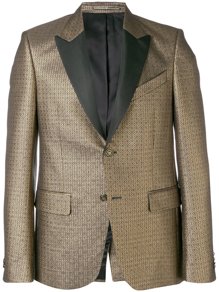 monogram jacquard blazer