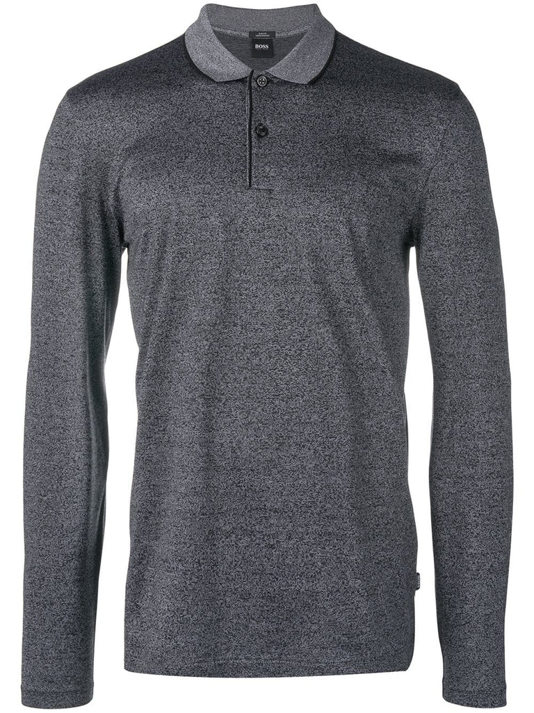 long-sleeved polo shirt