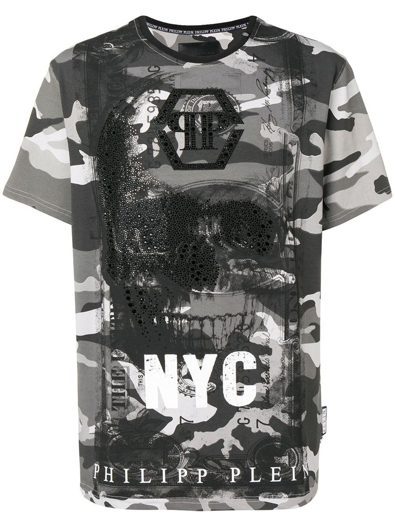 camouflage skull T-shirt