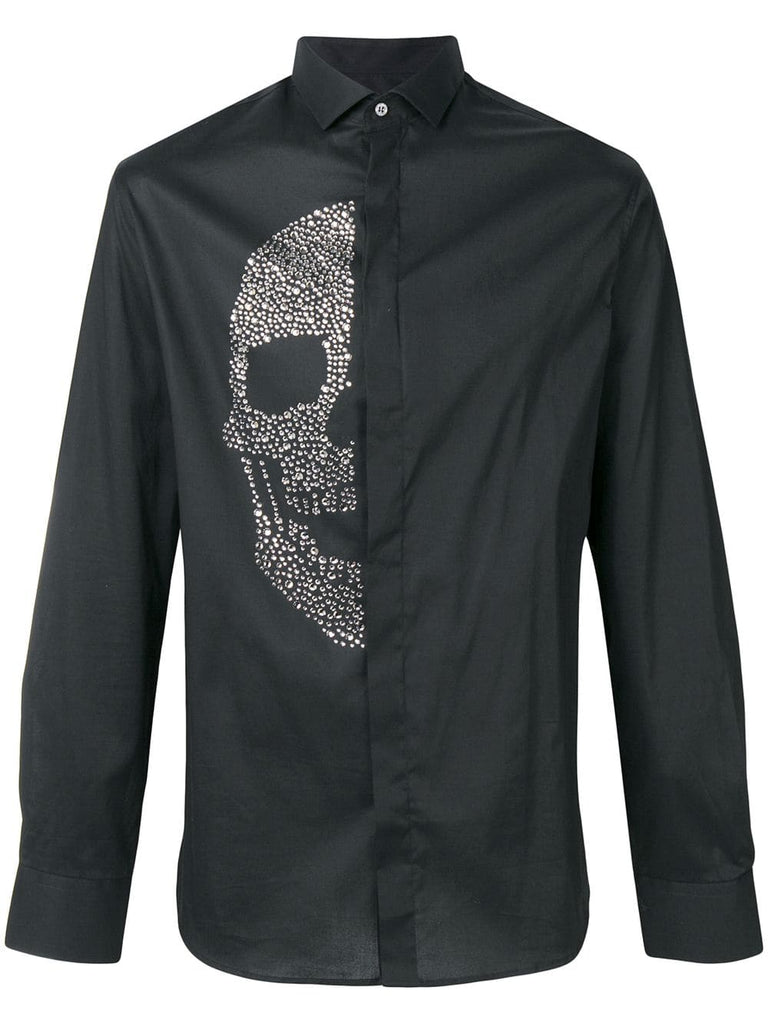 embellished skull shirt