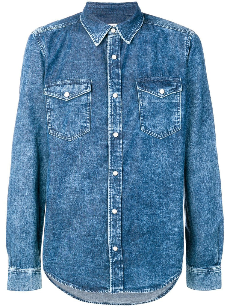 long-sleeve denim shirt