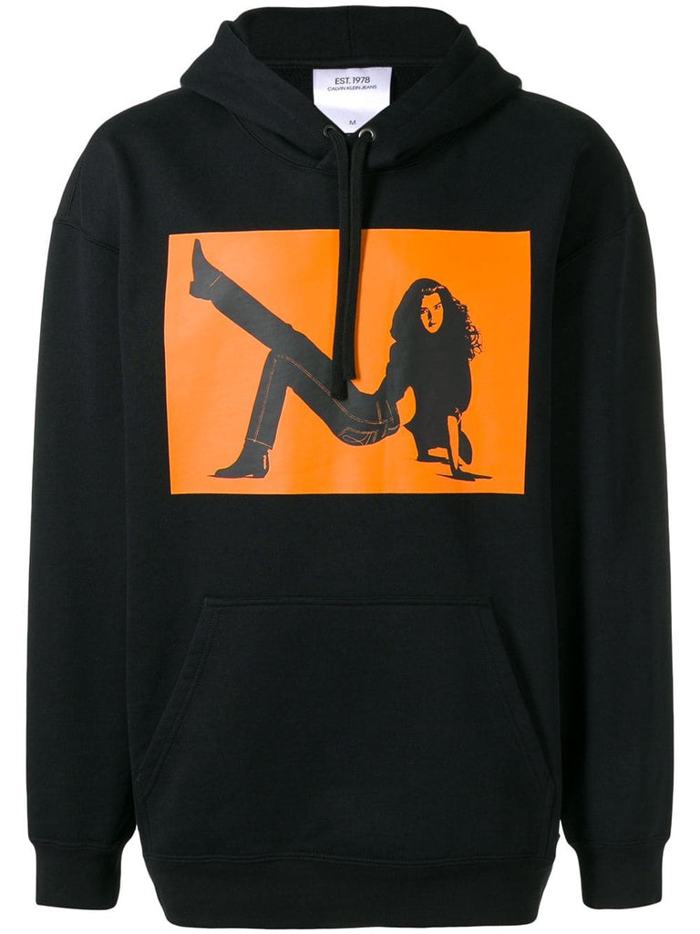 Icon print hoodie