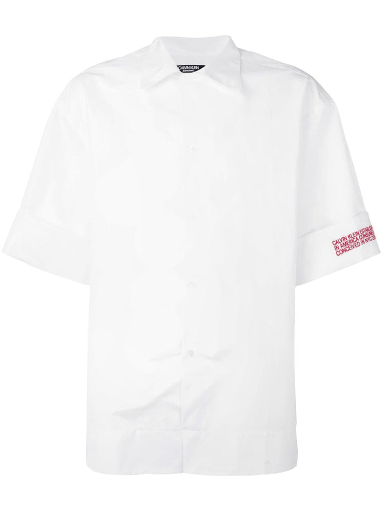 contrast logo shirt