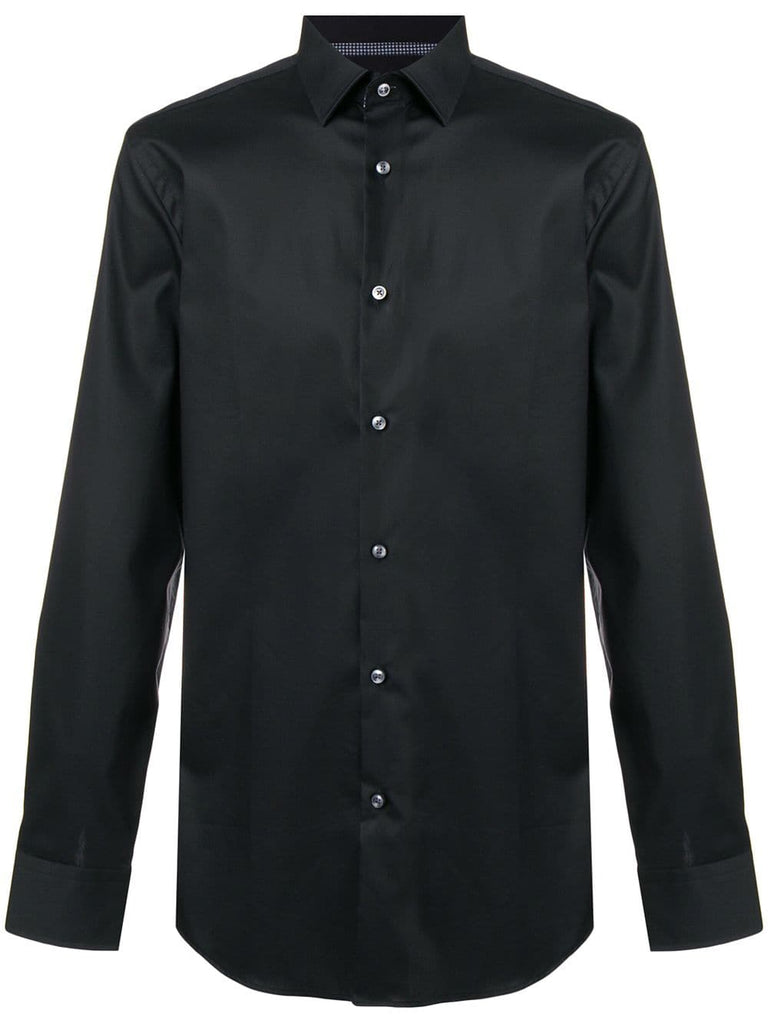 long-sleeve fitted shirt