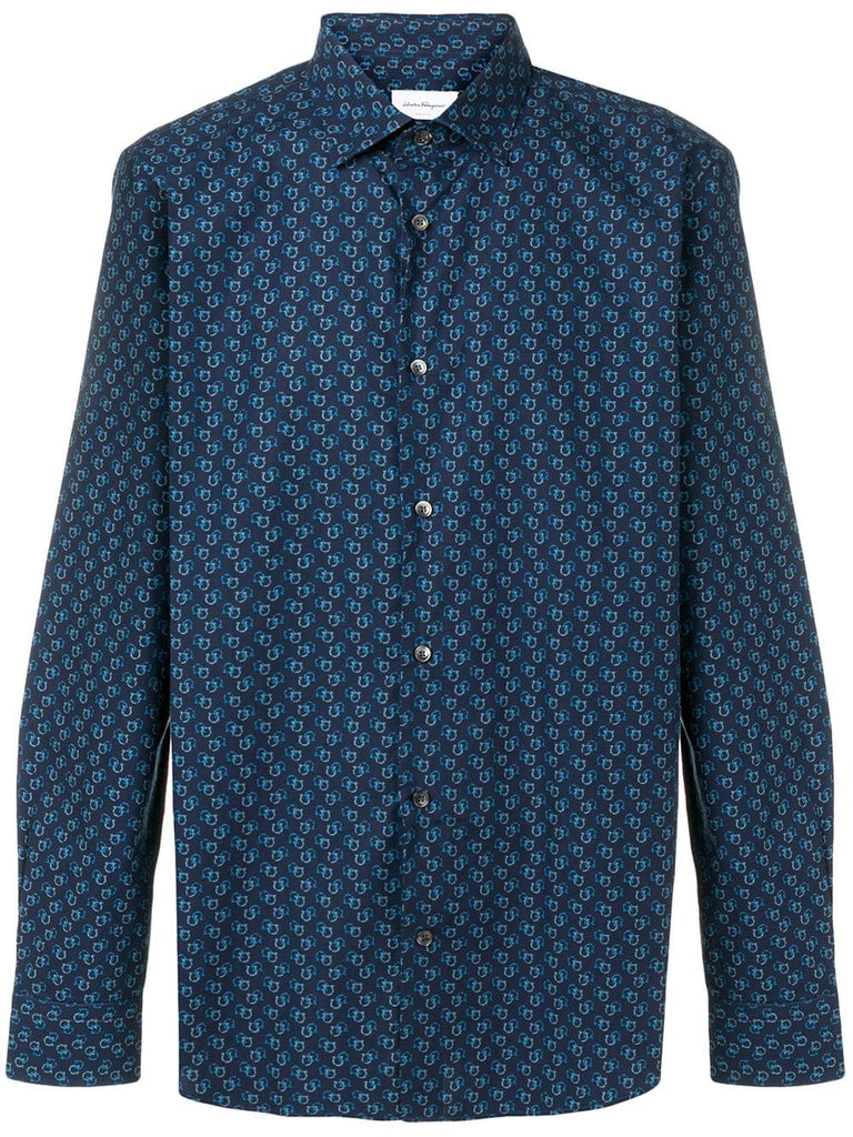 Gancini embroidered shirt