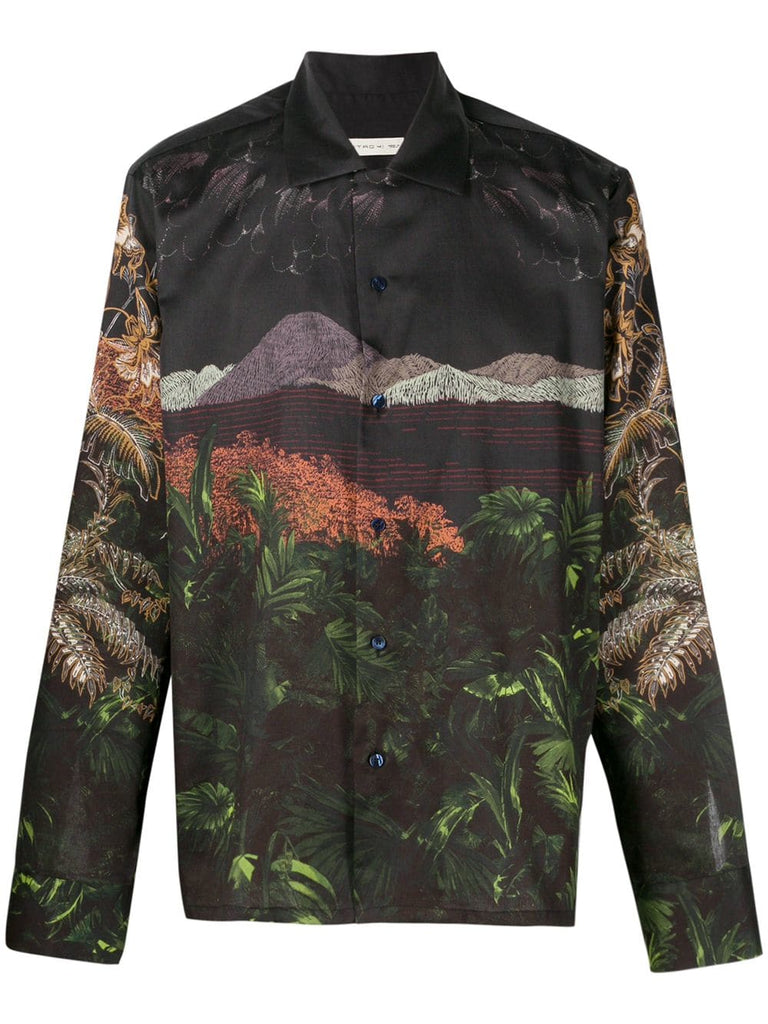 landscape print shirt