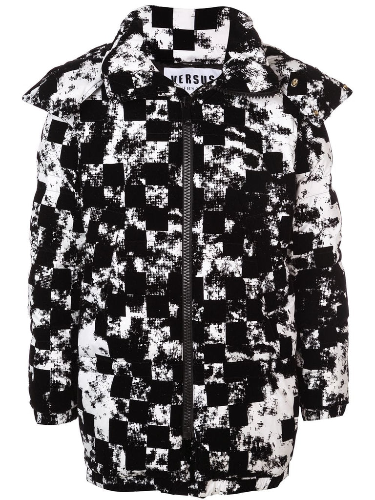 printed hooded jacket