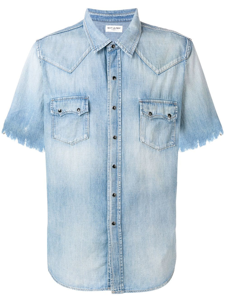 chewed denim shirt